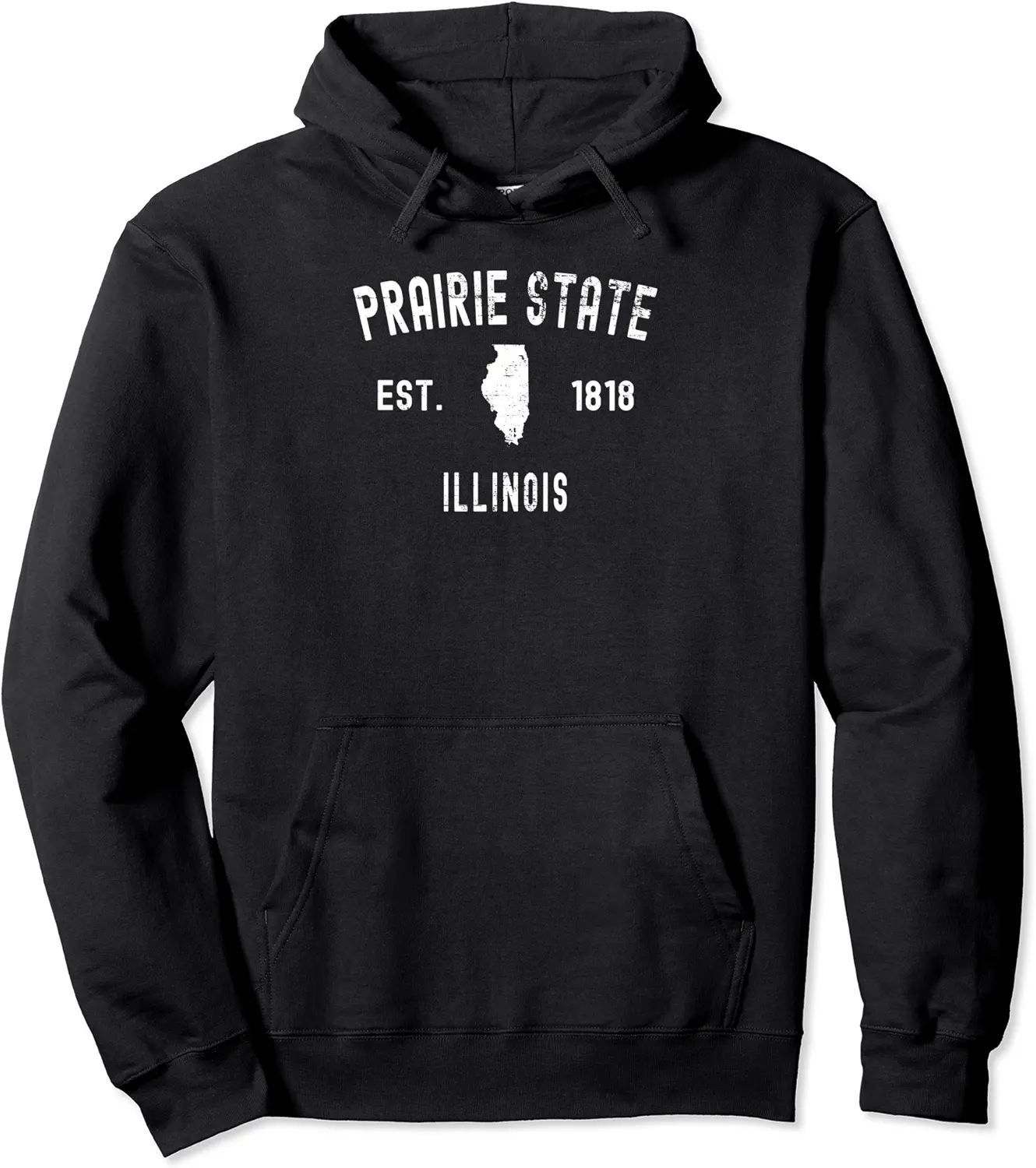 Illinois Prairie State IL Vintage Athletic Style Pullover Hoodie - Keithhodges Shop 55B0BK13G5GZ