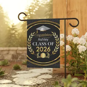 Custom Graduation Garden Flag | Class of 2026 Yard Banner