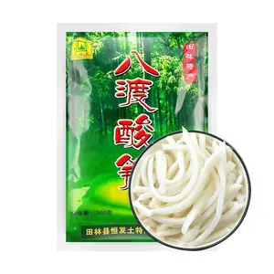 BADU Fermented Bamboo Shoots 300g - Authentic Guangxi Baise Tianlin Specialty, Spicy Pickled Bamboo Shoots for Luosifen, Laoyoufen, Stir-fries