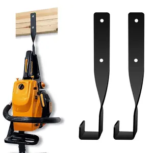 4Pcs Heavy-Duty Storage Rack Chainsaw Wall Mount Holder Rustproof Corrosion Resistant String Trimmer Hanger Storage Rack