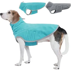 Coats and Sweaters in X Large, Double-Sided Plush Sweatshirt, Adjustable Vest with Wide Hook and Loop Bluegreen XL