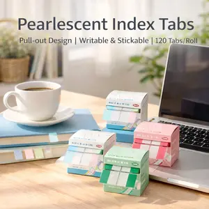 120 Pcs Colorful Sticky Index Labels, Pull-Out Glitter Index Stickers, Writable Note Pads, Adhesive Tabs, Markers for Students, Office & Journaling, Back to School Supplies, Classroom Party Favors & Birthday Gifts, for Note-Taking Planner Organization