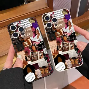 Soft Case,phone Case Suitable for Iphone 11/12/13/14/15/16/17 Pro Promax Plus Air and Samsung S22/S23/S24/S25 Plus Ultra Fe,Woman's Empowerment Mosaic Full Coverage Drop Protection Skin-friendly Feel Phone Cover for Girl