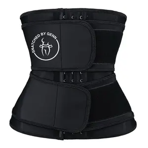 “Snatch It All Up” Double Strap Latex Corset Waist Trainer