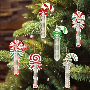 6 count Christmas  Holder Ornaments, Christmas Candy Cane   Holders for , Funny Ways to   for Xmas Tree, Personalized   Holder  Ornaments (Candy