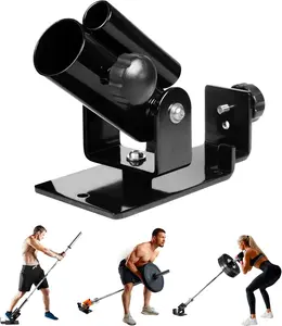 T Bar Row Platform, Landmine Attachment for Barbell fits 1” Standard Bar & 2” Olympic Bar, Landmine Handle T Row