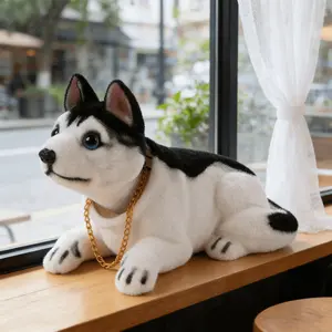 Cute Resin Shaking Dog Figurine, Adorable Car Decor, Home Ornament, Kids Toy, Cartoon Style, Perfect for Cars and Vehicles