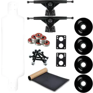 Moose Longboard Complete 10" x 39.8" Drop Down White