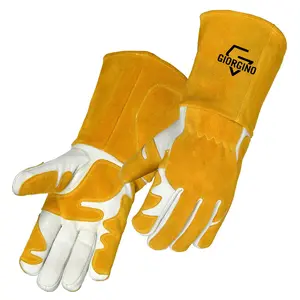 GIORGINO Premium Cow Leather Tig Mig Gloves, 5.5″ cuff, Sewn with KEVLAR