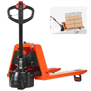 Summervibes VEVOR Electric Pallet Jack, 3300 lbs Load Capacity, Lithium Battery Powered Pallet Jack Truck with 48Lx 27W Inch Forks for Material Handling, Suitable for Warehouse, Supermarket, Manufacturing