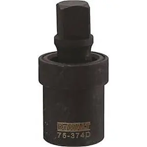 212 MAIN DWMT75374OSP 0.75 in. Chrome Steel Impact Universal Joint - Knurled Grip Impact Socket Adapter, Power Tool Accessory