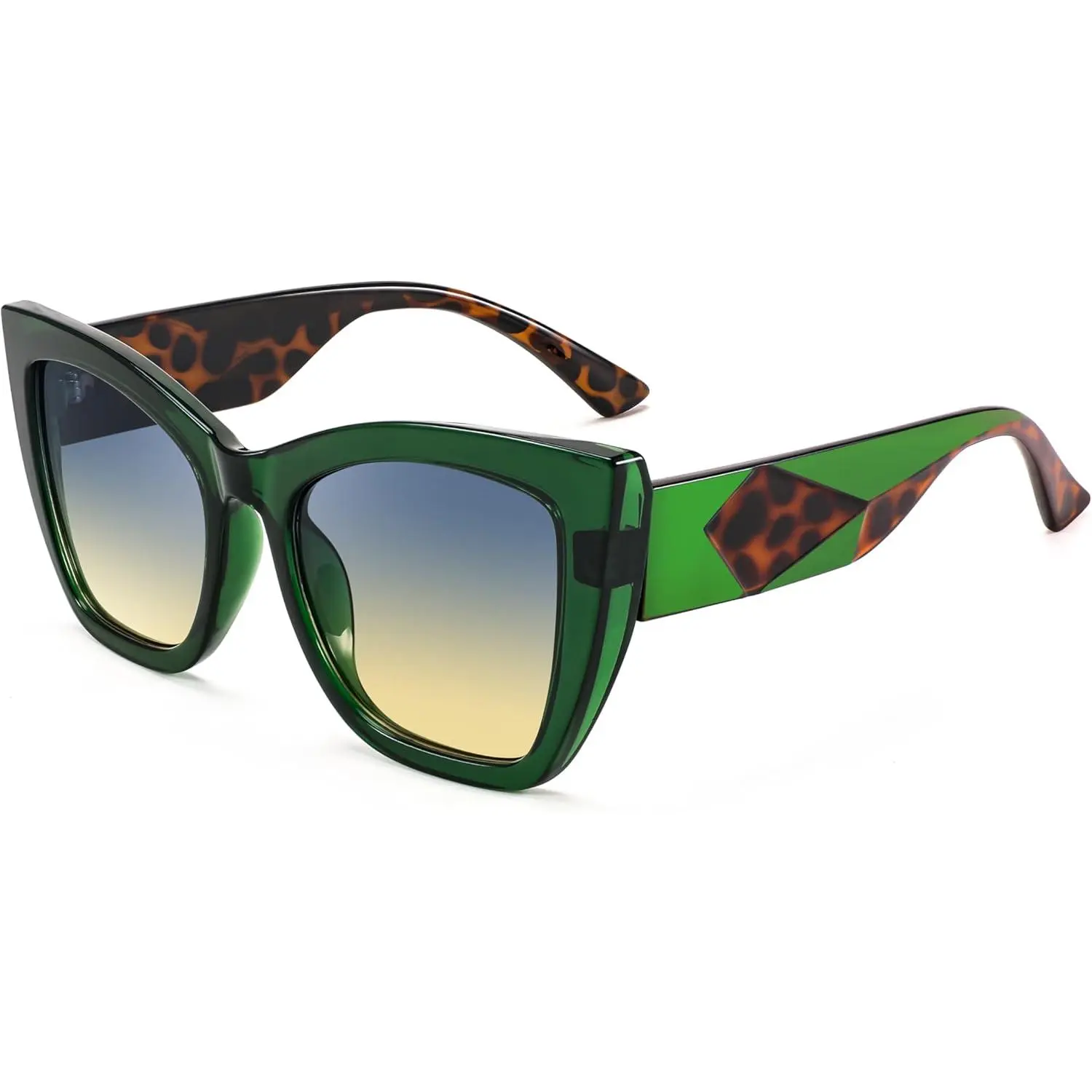 EyeconicFinds Women's Oversized Square Cat Eye Sunglasses with B0094 Frames, Trendy Fashion Accessory