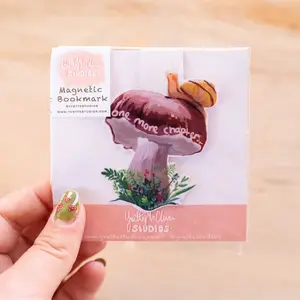 One More Chapter Snail Magnetic Bookmark