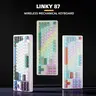 ELECFOX LINKY87 Mechanical Keyboard, Tri-Mode Wireless Keyboard, Hot-Swappable Creamykeybaord, Gasket Mount with Foam, TaiChi Switches, PBT Keycaps, RGB Backlit, Keyboard for Gaming & Working, PC Accessory