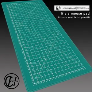 Cutting-Mat-white-on-black Mouse Pad Office Gaming Laptop Deskmat Anime Mousepad Gamer Keyboard Mouse Mat Computer Accessories