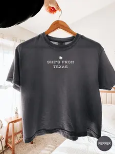 Shes From Texas Comfort Colors Boxy Tee