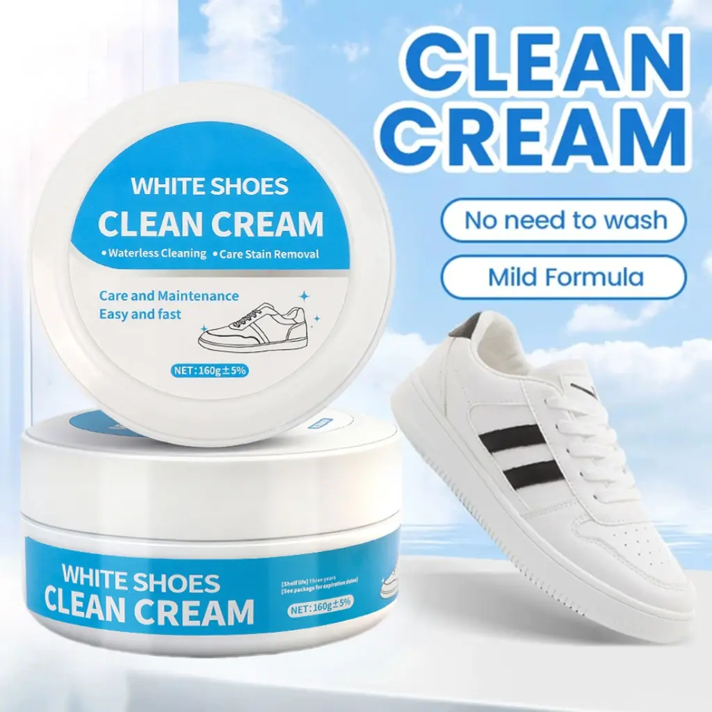 Shoe Cleaner Cream with Sponge