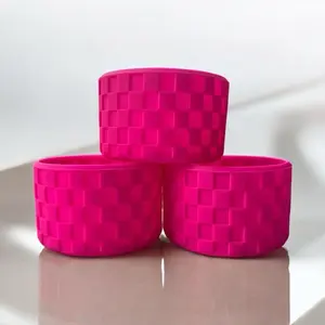 Checkered Silicone Tumbler Boots