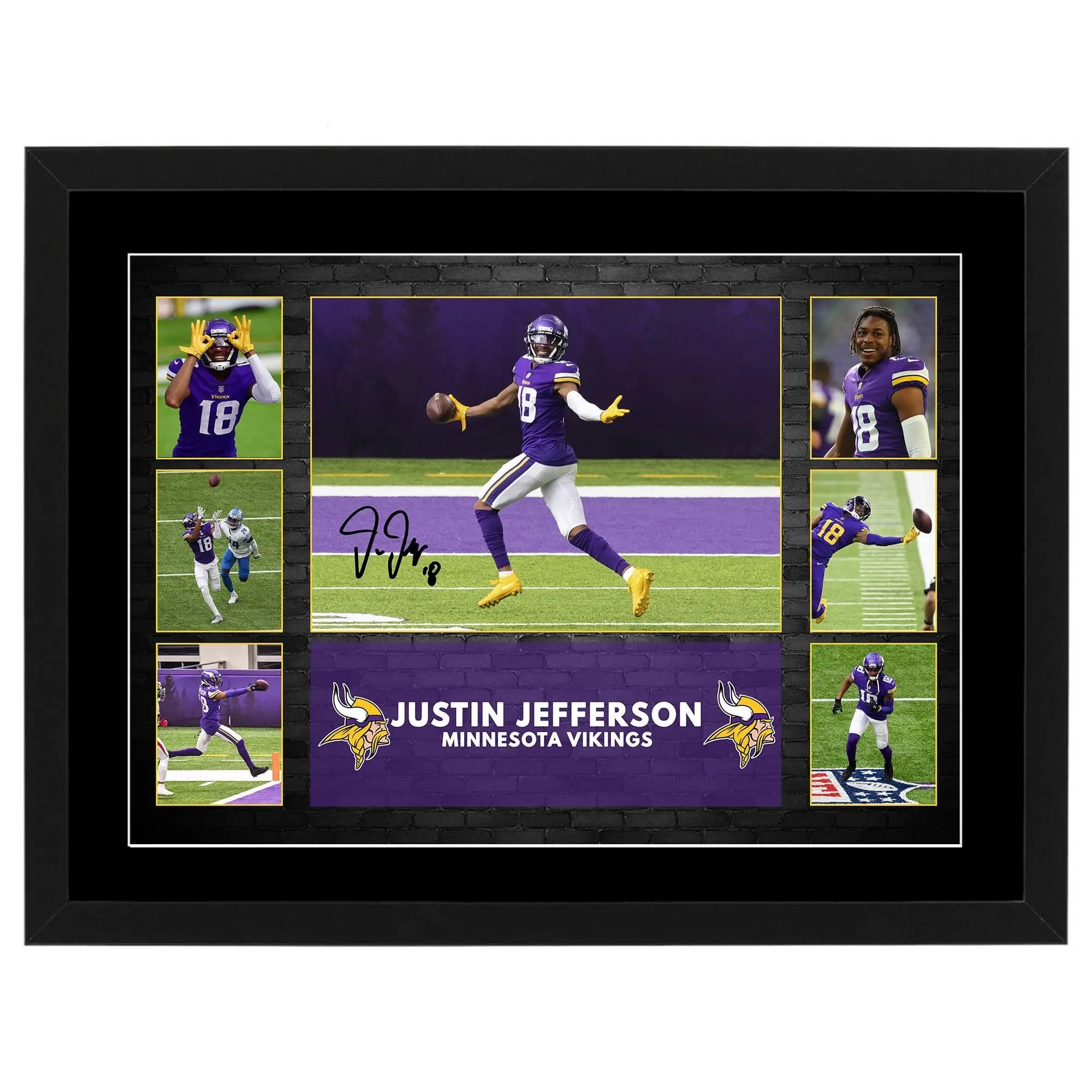 Justin Jefferson Minnesota Vikings Poster( Unframed - Print Only )