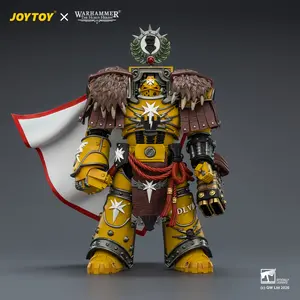 JOYTOY Warhammer "The Horus Heresy"" 1/18 Action Figures Imperial Fists Lord Castellan Evander Garrius, The Tyrant of Cthonia with the Subiugator and Incineratus