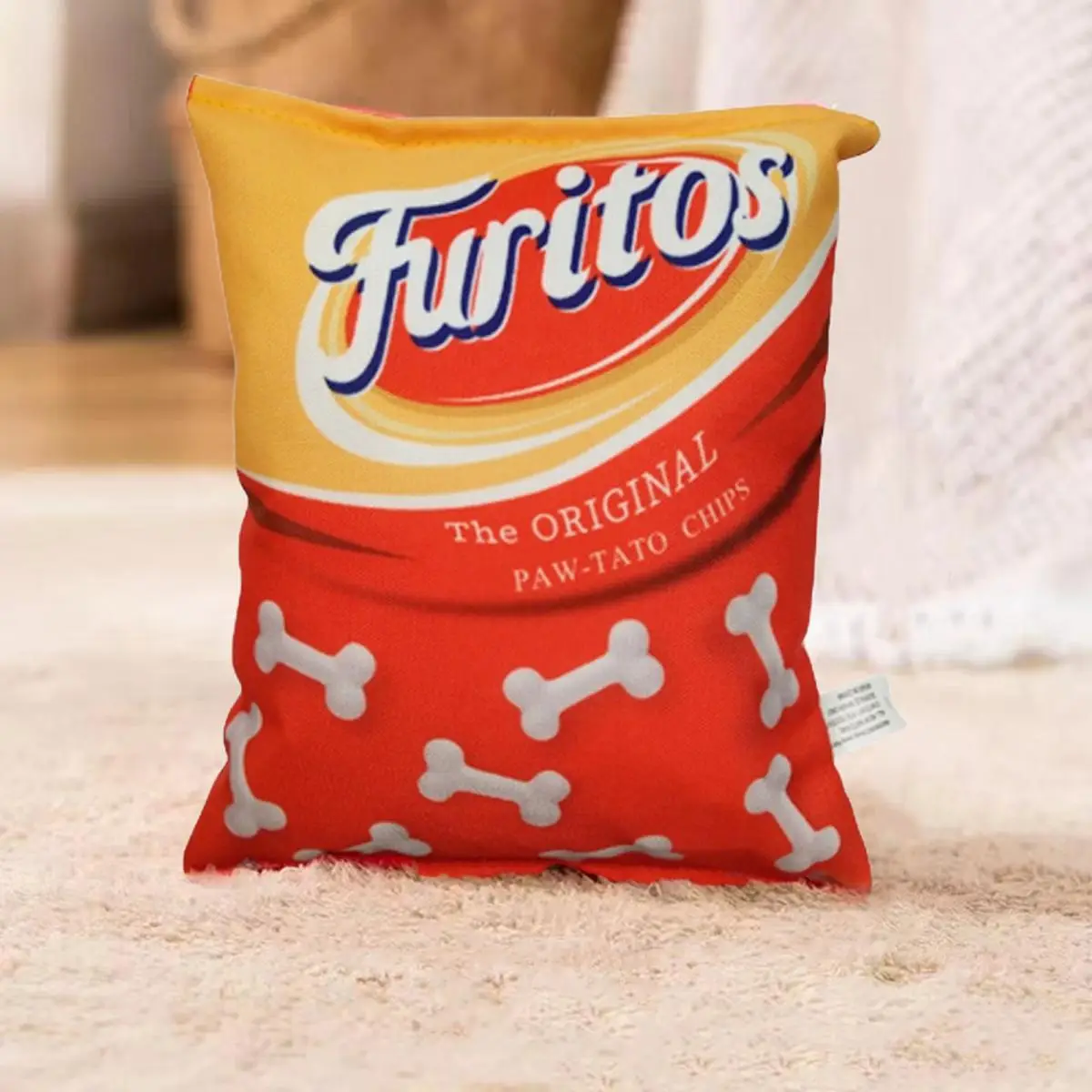 Potato Chip Design Dog Chew Toys, Dog Snack Toys, Pet Interactive Toys, Pet Entertainment Supplies