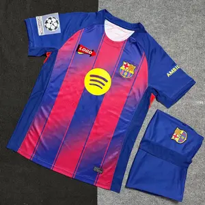 Barcelona Team Champions League 2025/26 Retro Pink Short Sleeved Soccer Jerseys, Football Collectors & Streetwear Enthusiasts