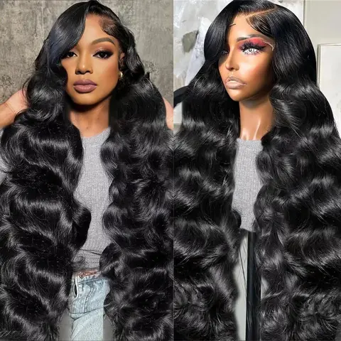 Subella 13x6 Lace Front Wigs Human Hair Pre Plucked Body Wave HD Lace Front Wigs Human Hair 200% Density Frontal Wigs Human Hair with Baby Hair, Human Hair Wigs