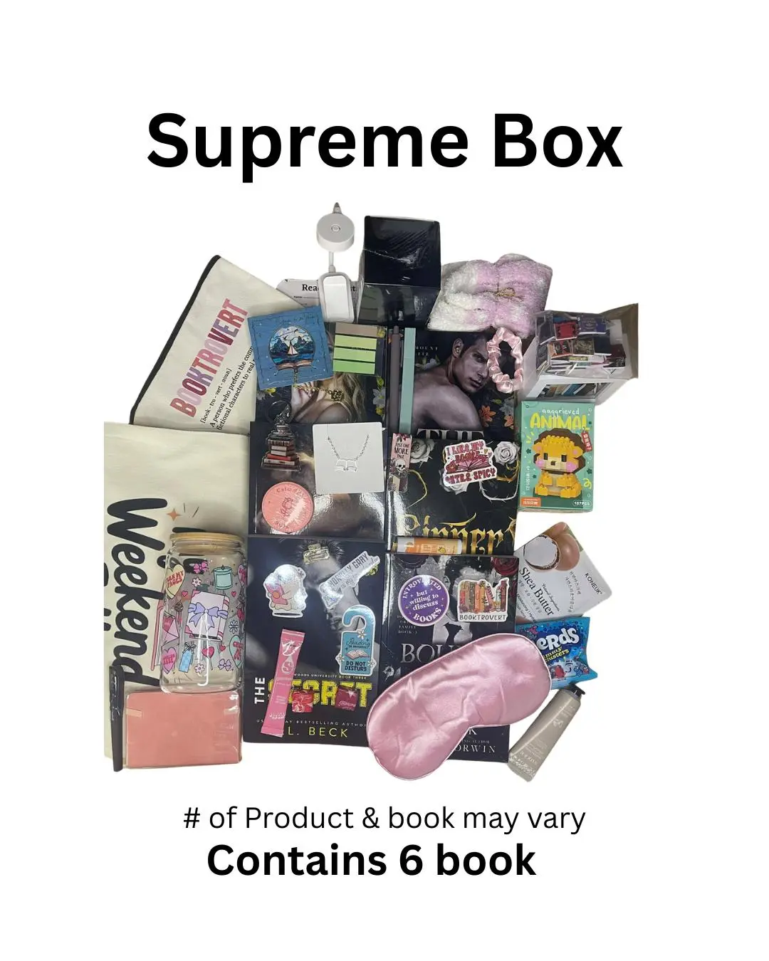 Spicy Dark Romance Book Lovers Box-Perfect Gift for Dark Romance Readers With Bookish Goodies Personalized Present
