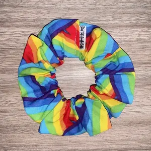 Pride rainbow hair Scrunchie new