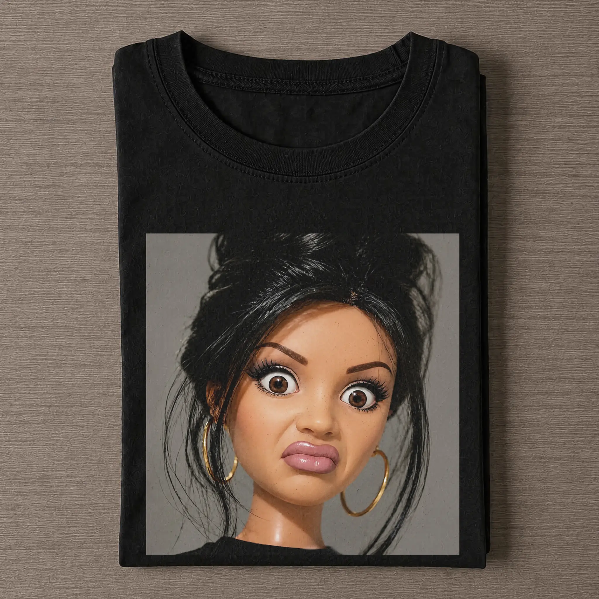 Stank Face Doll Girl Funny Meme Graphic T-shirt,Unisex Funny T-Shirt, Funny Meme Apparel Tee, Trendy Women's Shirt,Summer Graphic Tee,Vintage Style Graphic Design T-Shirt, Vintage Baggy Style Streetwear Tops