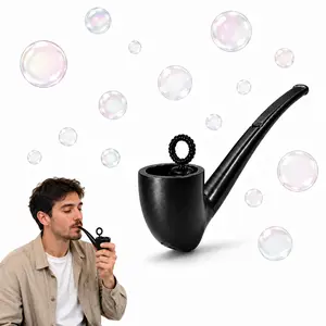 Retro Bubble Pipe Stress Relief Toy — Funny Bubble Wand for Adults, Teens & Graduation Gifts