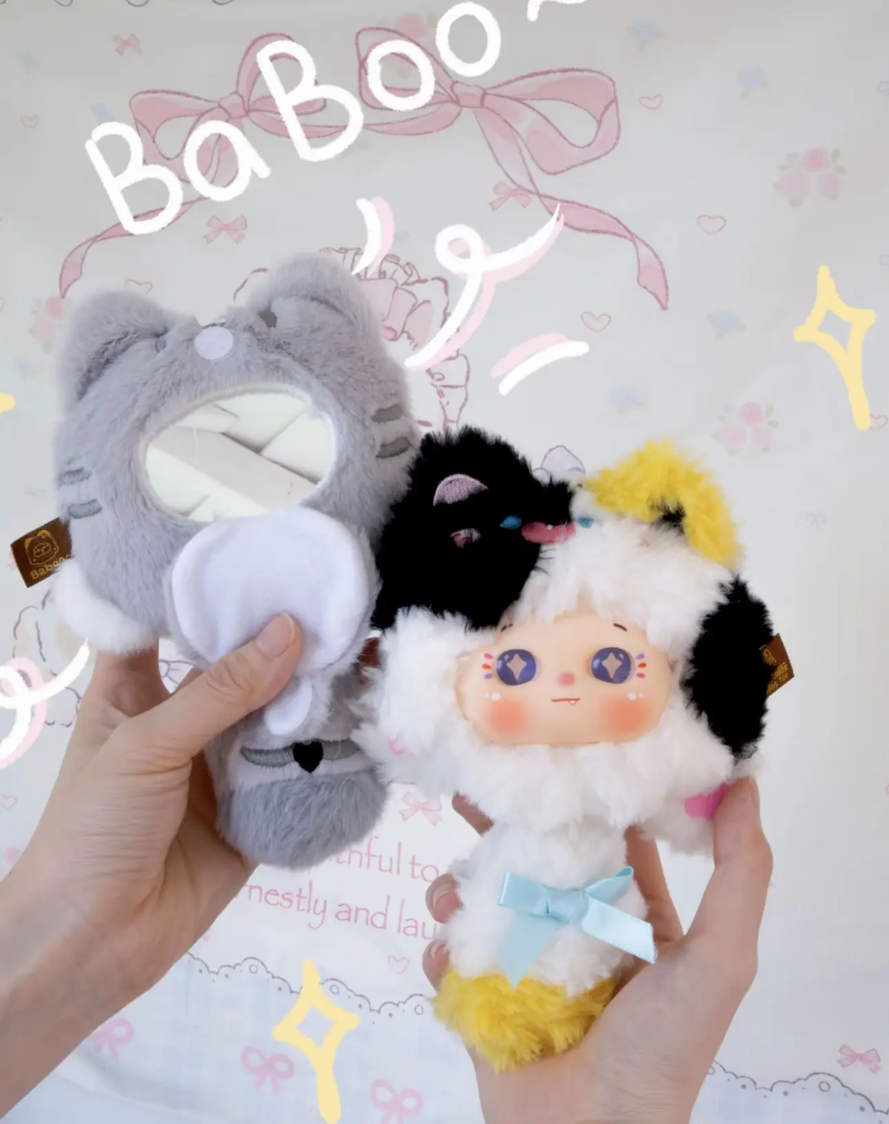 B16-Boboo Meow CombGlow-comb&mirror sets soft toy series