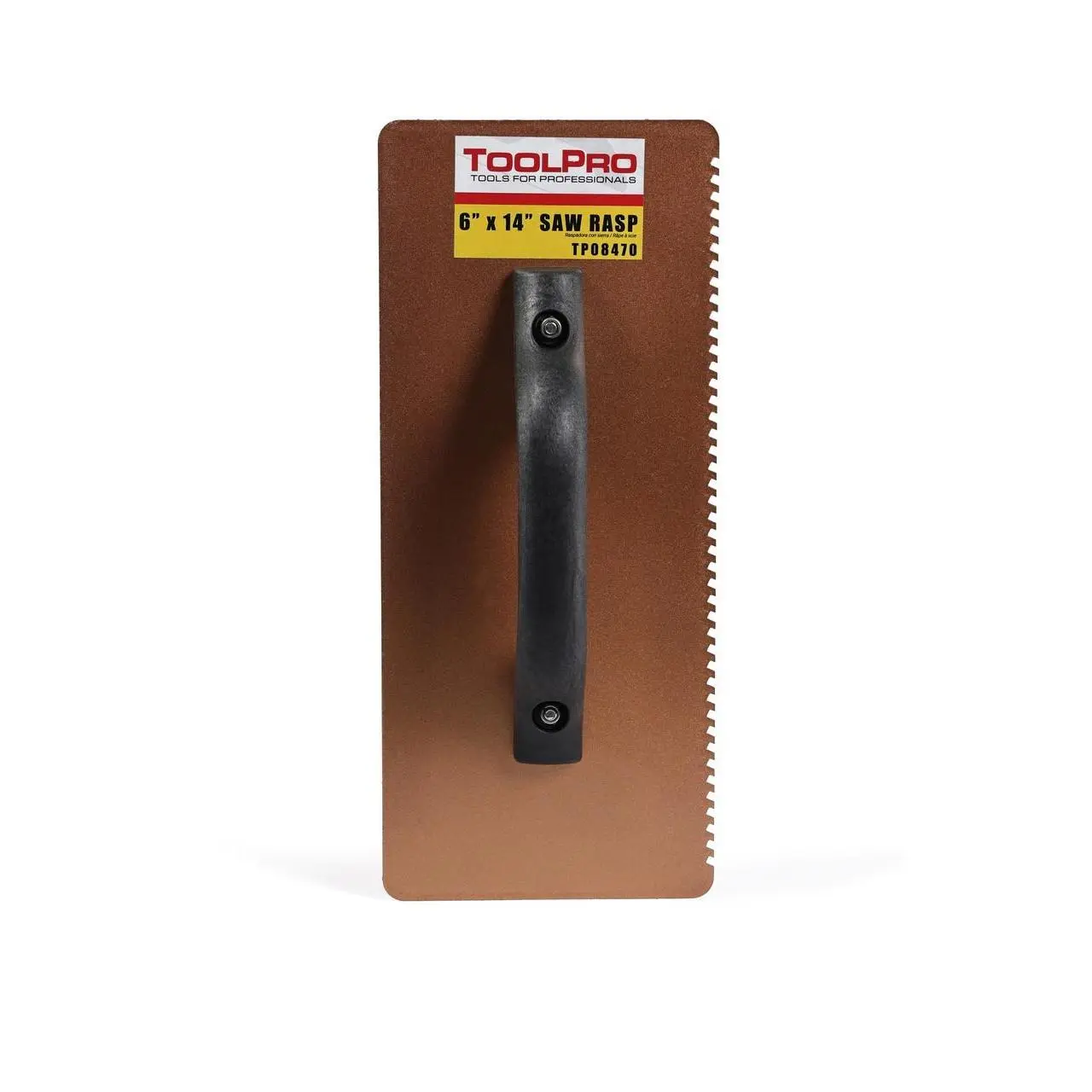 TOOLPRO 6 in. x 14 in. Tungsten Carbide Saw Rasp with Handle, Tough Carbide Teeth Hand Tool for EIFS Cutting, Tools & Hardware Saws Category