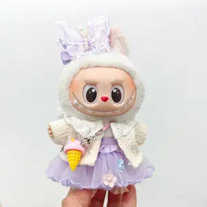Laboo Doll Clothes Butterfly Fairy Gauze Skirt  Cute & Elegant Outfit for Laboo Dolls(Doll Not Included)