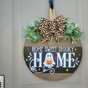 Front Door Decor, Welcome To Our Home, Year Round Wreath, Front Door Hanger, Personalized Door Wreath, Housewarming Gift, Home Decor, New Home Gift