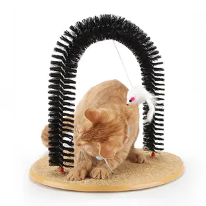 Pet scratchers curved scratching posts and massager sets are suitable for indoor cats and help remove loose fur