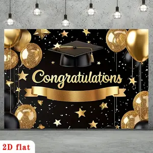 Happy Graduation Congrats Backdrop Graduation Party Backdrop Celebration Background Cloth Grad Tapestry Wall Hanging Photography Background Polyester Fiber Home Garden Farm Event Party Studio Prop Photo Wall Decor