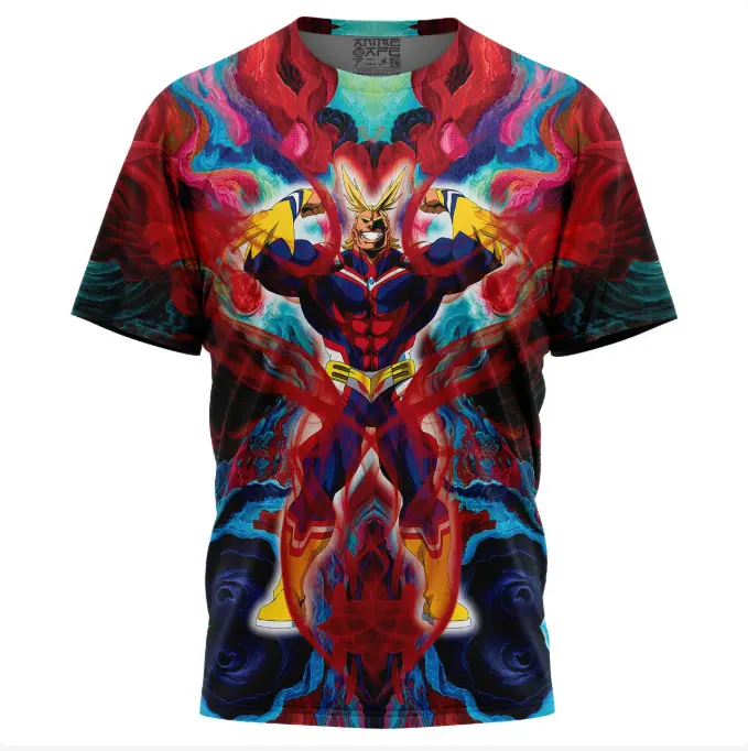 AnimeDwarf Atmospheric Blast All Might My Hero Academia T-Shirt All-Over Print