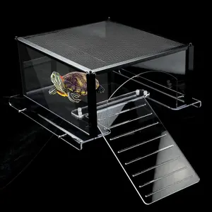 Basking Platform for Aquatic Turtles 40 Breeder 75 Gallon, Aquatic Reptile Ramp Dock, Terrace, Turtle Tank Accessories