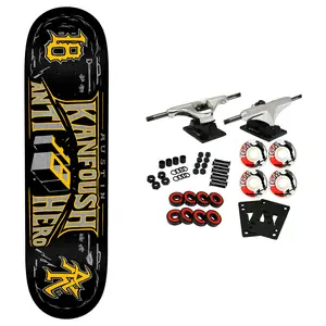 Anti Hero Skateboard Complete Austin Kanfoush Customs Black 8.25" x 31.5"