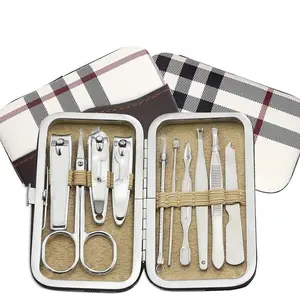 Stainless Steel Nail Care Personal Manicure & Pedicure 10Pcs Set Travel & Grooming Kit Men/Women