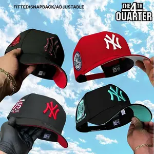 New Era MLB New York Yankees 9FORTY 59FIFTY Hat, Curved Brim Structured Crown Style, Premium Cotton Material, Bold NY Logo Detail, Adjustable Strapback Fit, Streetwear Baseball Cap, Casual Outfit Essential, TikTok Trend