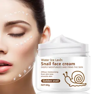 Water Ice Levin Gold Snail Cream 60g, 24 Hour Long Lasting Moisturizing, Smooth Skin, Deep Nourishing, Firming, Face Care