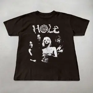 Hole Band T-shirt, Unisex Cotton, 90s band