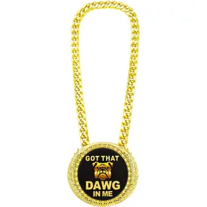 Got That Dawg in Me Turnover Chain Medal 6" Big Medal Necklace Award for Football MVP Necklace  Competitions Prize Gifts and Party Favors