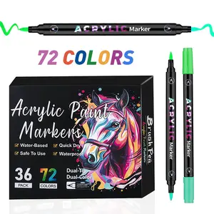 Versatile Multi-Purpose Drawing Markers - Office Stationery for Artists, Ideal for Illustration, Architecture Design & Craft Projects, Doodling, Graffiti, Hand-Painting, Sketching, Creative Office Needs
