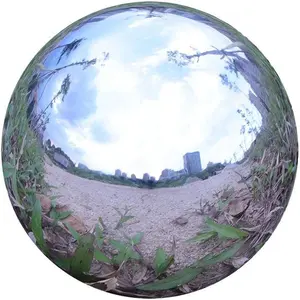 Durable Stainless Steel Gazing Balls Hollow Mirror Globe Floating Reflective Polished Shiny Sphere for Home Garden Pond Outdoor Swimming Pool Decoration 6 Inch