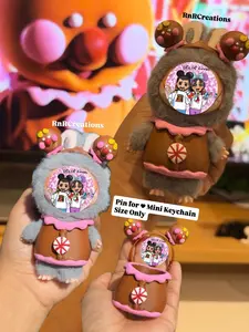 Christmas Gingerbread parade cookie Pin For Love Keychain Doll Handmade set
