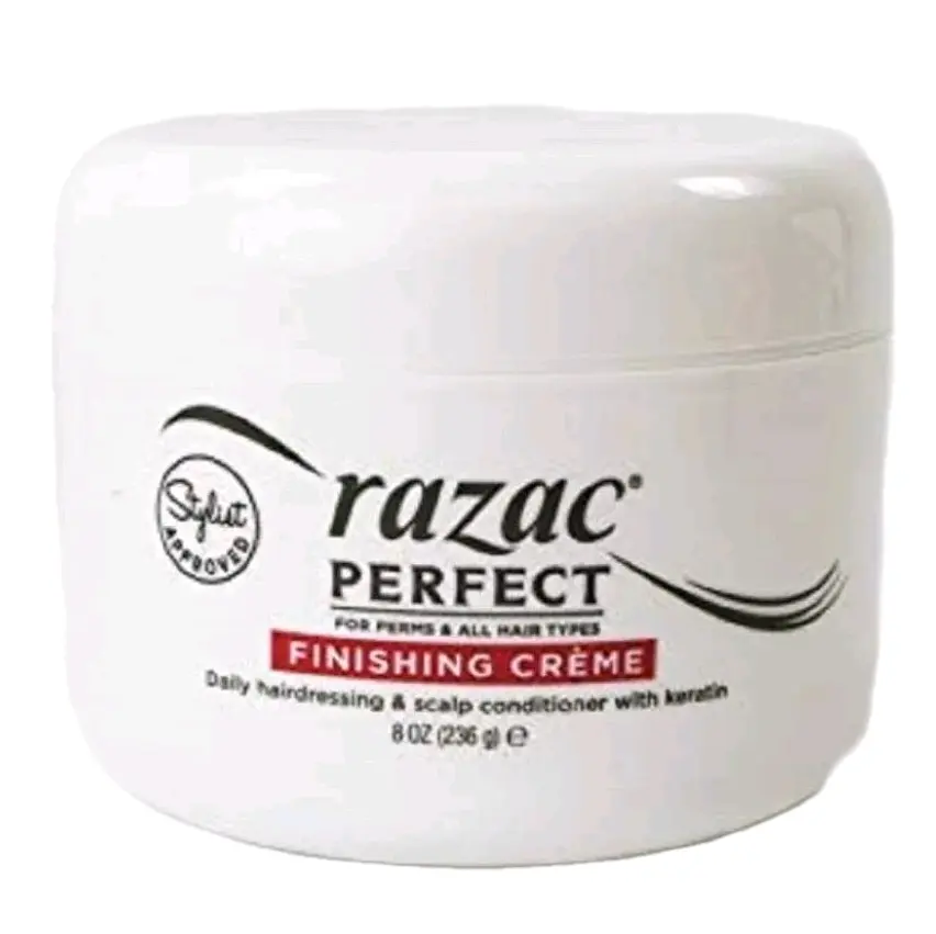 Razac Perfect for Perms Finishing Creme Daily Hairdressing and Scalp Conditioner  8.oz
