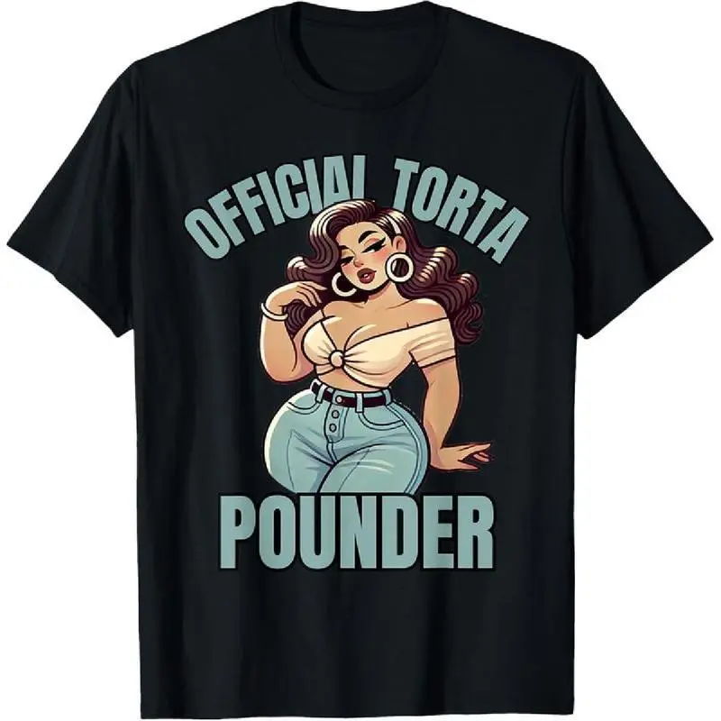 100% cotton Mexican Latino Car Show Cholo Torta Pounder Latina Pinup T-Shirt Men printed T-shirt